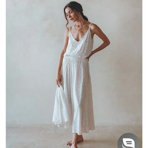 Aura the label boho chic floral midi dress.